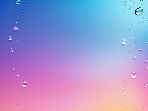 Photo soft light water drops color splash gradient background