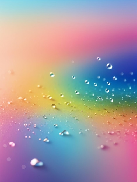 Photo soft light water drops color splash gradient background