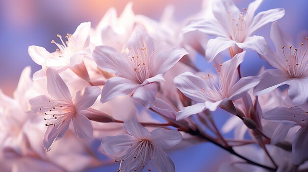 Soft Lilacs in a Tall Vase AI Generated