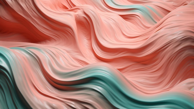 柔らかくて液体の色の波の背景