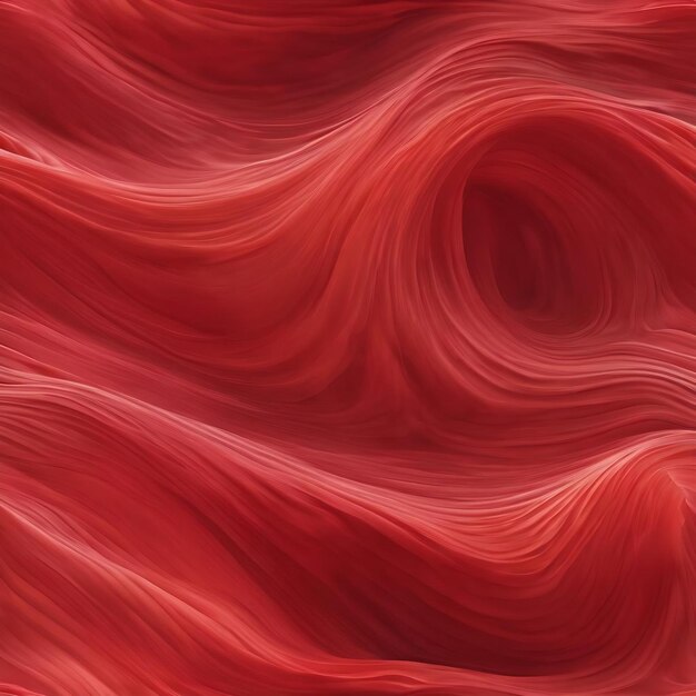 Photo soft liquid flow of red wavy hapes seamless texture with blurring effect