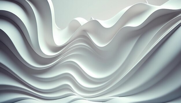 Soft Milk White Wave Background with a Subtle Look