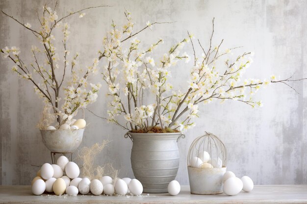 Soft Monochrome Easter Elegance