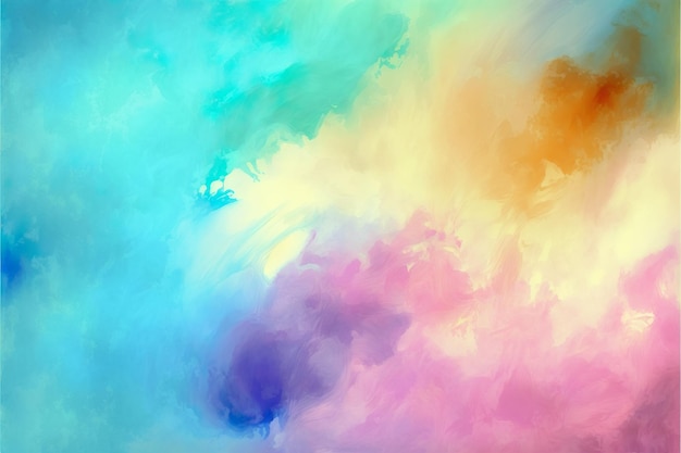 Soft multi color Beautiful abstract watercolor background paint texture