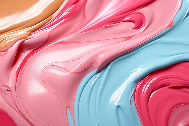 Мягкий пастельный красочный абстрактный фон красочной жидкости
