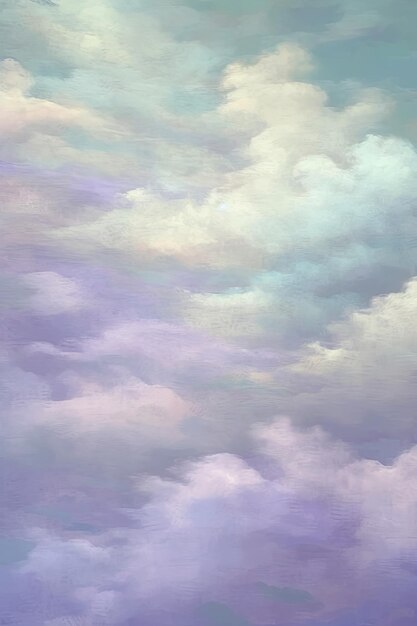 Soft pastel fine art painterly clouds digital backdrop overlay