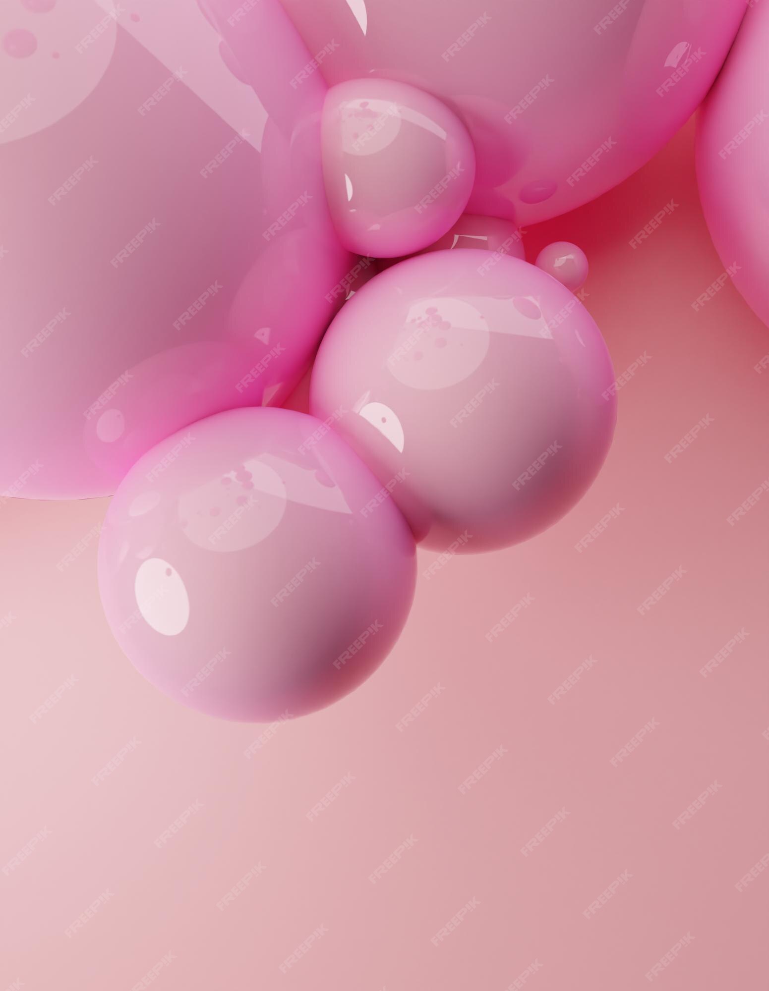 Premium Photo | Soft pastel pink palette abstract 3d render of ...