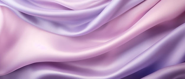 Soft pastel purple shiny satin silk swirl wave background