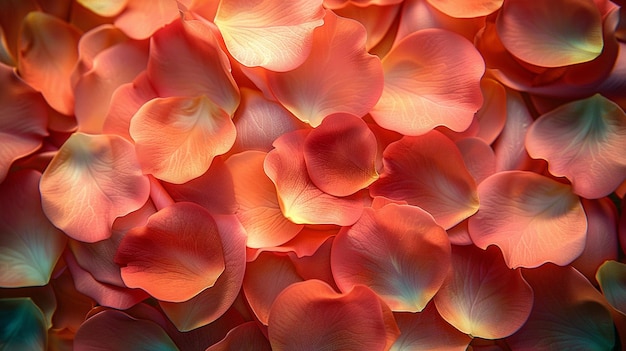 Photo soft peach pastel rose petals baths wallpaper