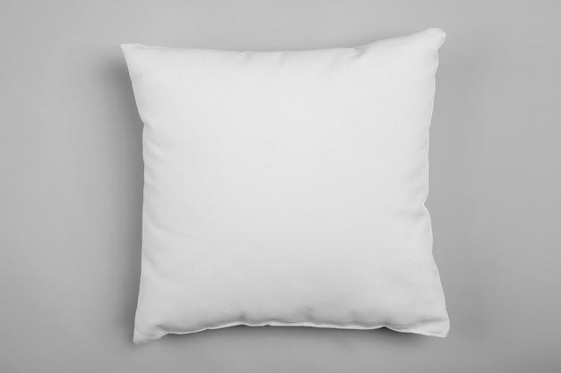 Soft pillow on light background