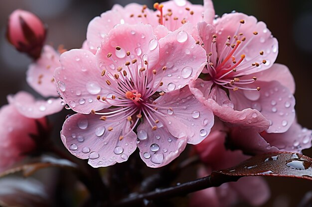 Foto la dolce felicità del fiore rosa