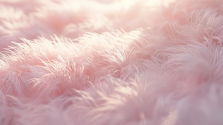 Photo soft pink fluffy texture with gentle lighting abstract dreamy background in pastel hues for calm