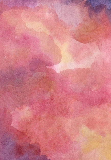ソフトピンクの手描き水彩背景