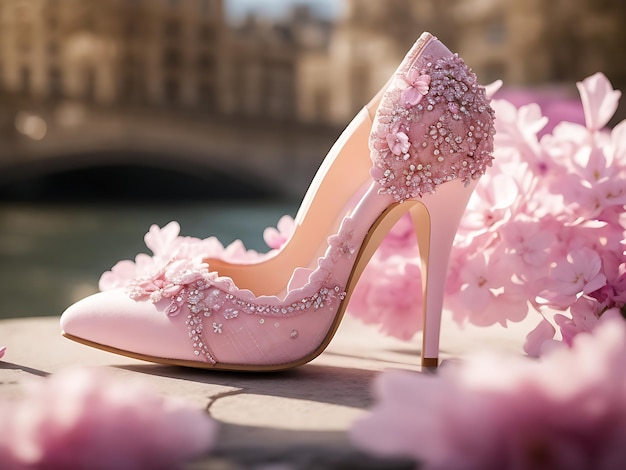 Buy Pink Embellished Faux Fur Strappy Pencil Heels by Signature Sole Online  at Aza Fashions.