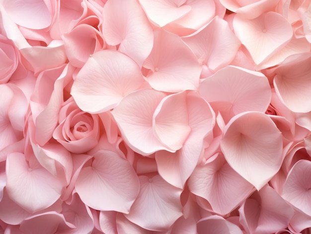 Soft pink rose petals as a background