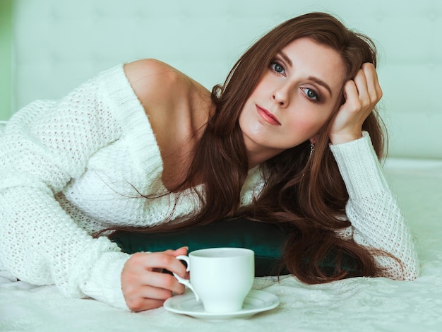 Soft portrait of young woman