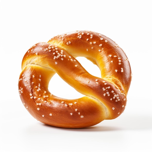 Soft Pretzel with white background high quality ult