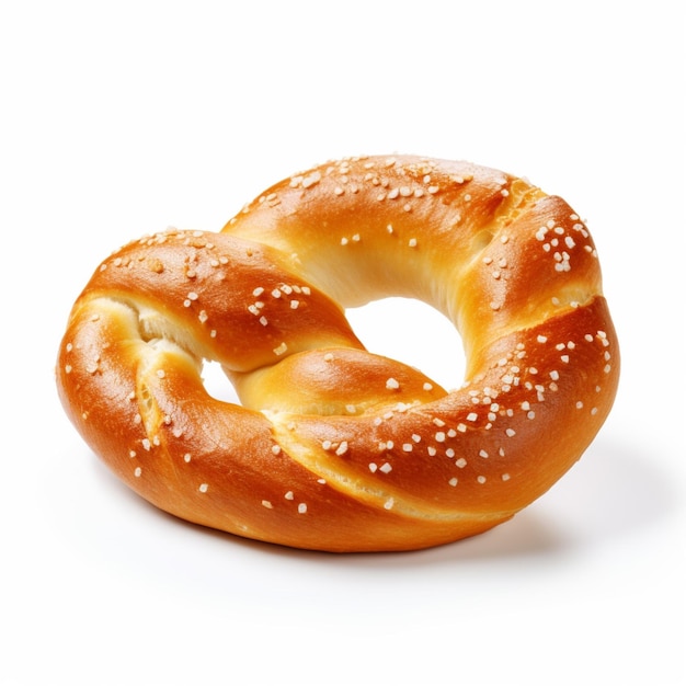 Soft Pretzel with white background high quality ult