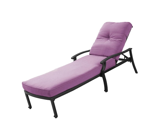 Soft purple lounger isolated