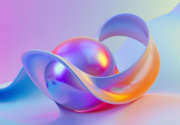 Photo soft silk and smooth glass create a visual fluidity