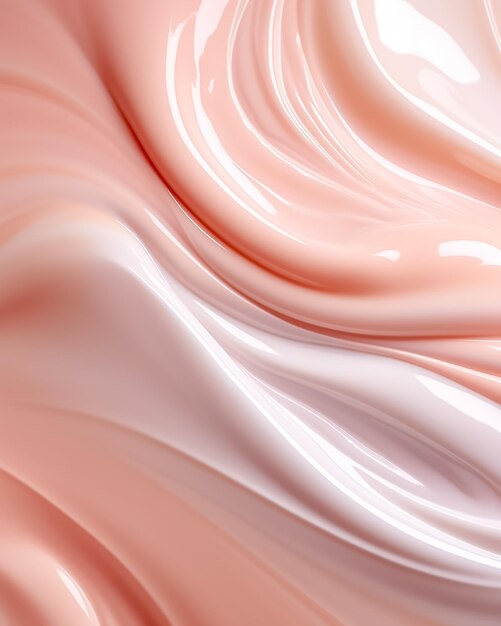 Soft and smooth cream background for skincare products AI generated