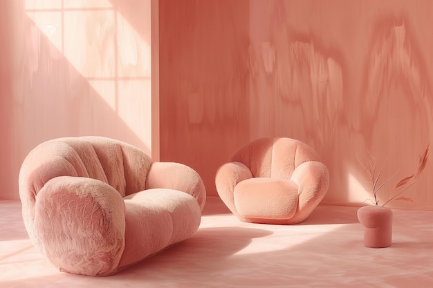 soft sofa peach fuzz color