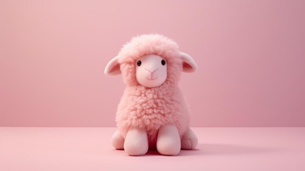 Photo soft toy cute lamb