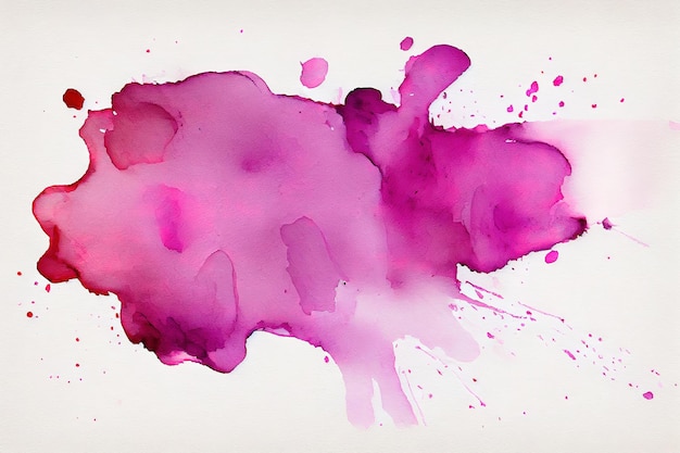 Soft watercolor splash stain background Generative Ai