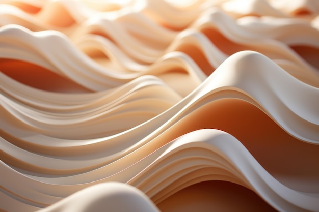 The soft wave pattern reflects bright summer sunlight generated by generative IA