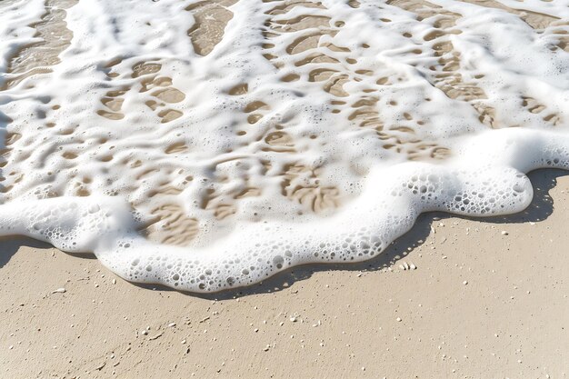 Photo soft wave on sandy beach