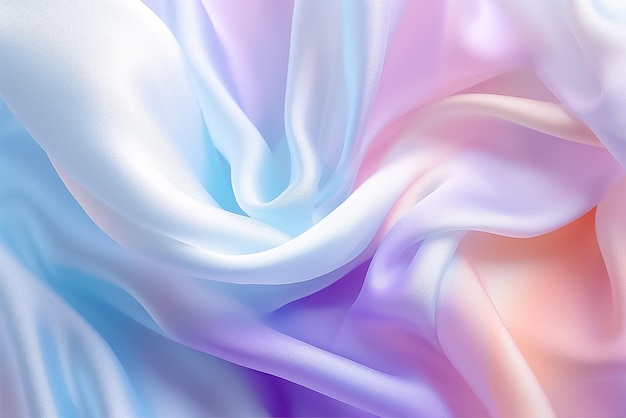 Soft Waves and Minimal Shapes in Pastel Palette AI generated