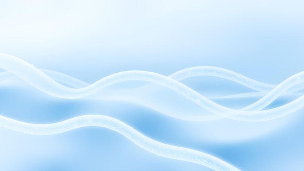柔らかい波は,氷の青と白の色彩で,わずかな結晶的な効果を持ち,凍りついた風を呼び起こします.