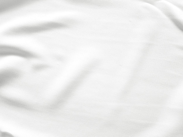 Soft white wrinkled fabric background