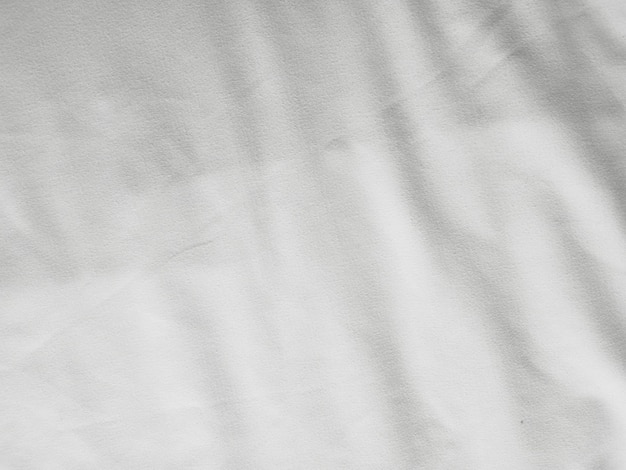 Soft white wrinkled fabric background