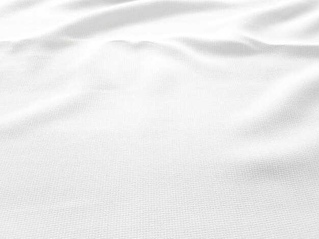 Soft white wrinkled fabric background