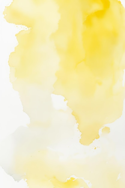 Soft Yellow Watercolor Abstract