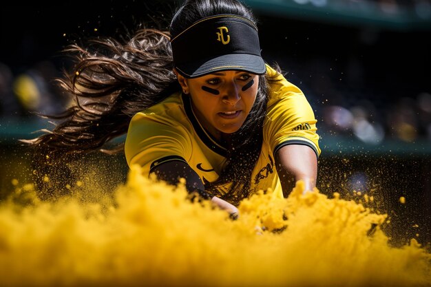 Softbalhonkbal een energiek teamspel met knuppel en bal