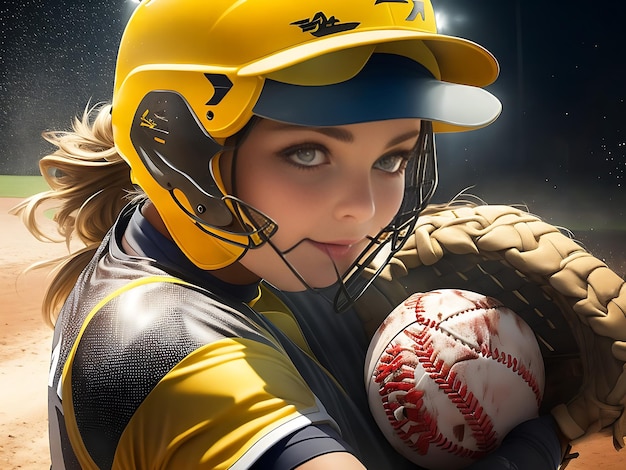 Softball AI gegenereerd