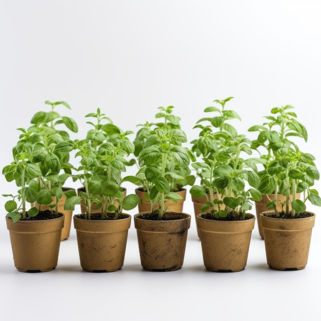 Photo softbox lighting a neoacademic display of hispanicore herb pots