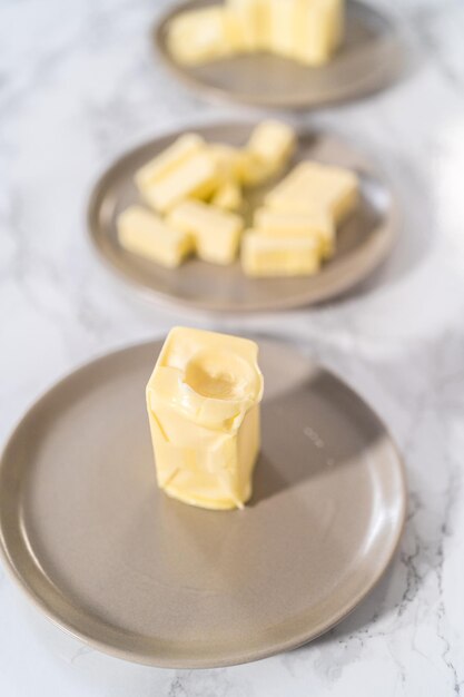 Softening unsalted butter