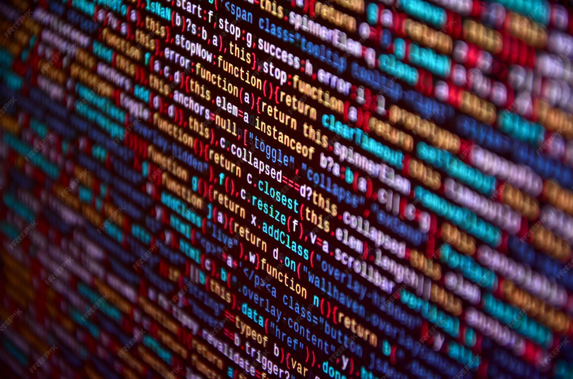 Premium Photo | Software developer programming code on computer ...