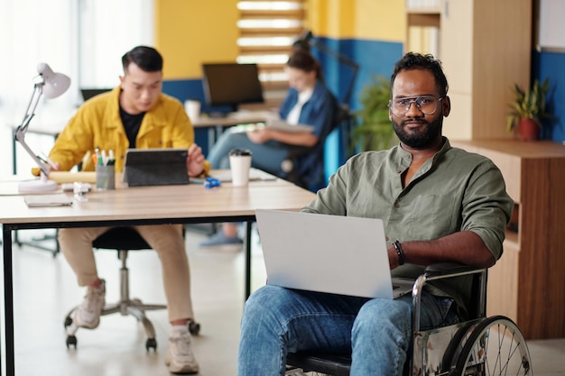 Photo software developer with disability