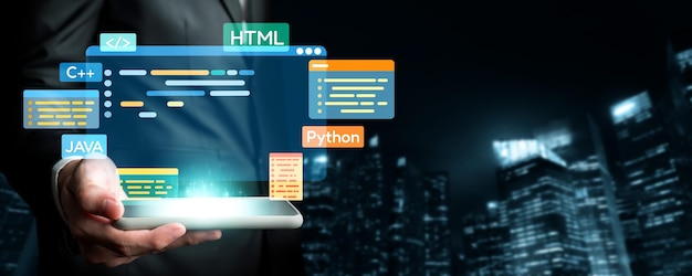 プログラミング言語のオーバーレイをコード化するソフトウェア開発者 EIDE