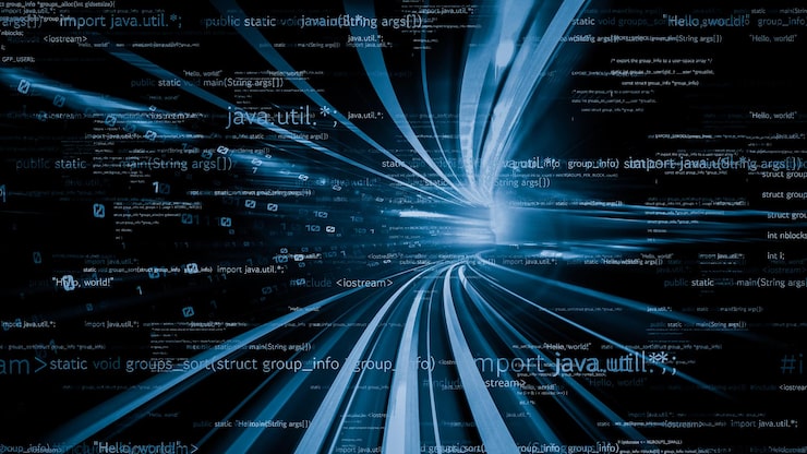 Photo software development application programming code and tacit computer coding