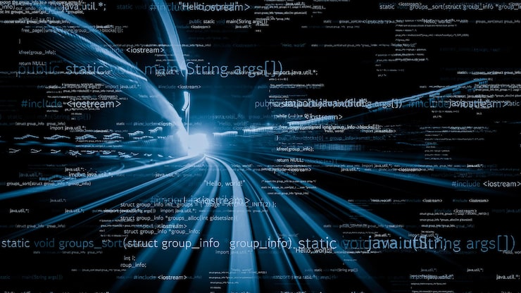 Photo software development application programming code and tacit computer coding