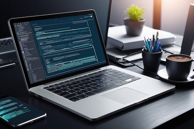 software development coding process concept programming testing cross platform code