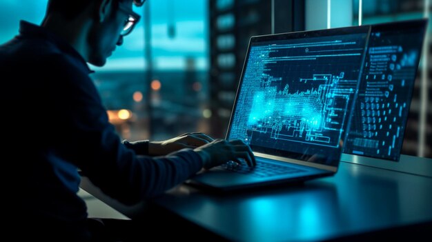 Premium Photo | Software development concept coding programmer software ...