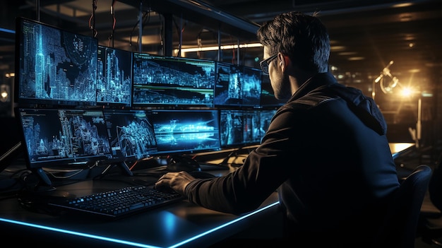 software development concept and digital technologies programming coder