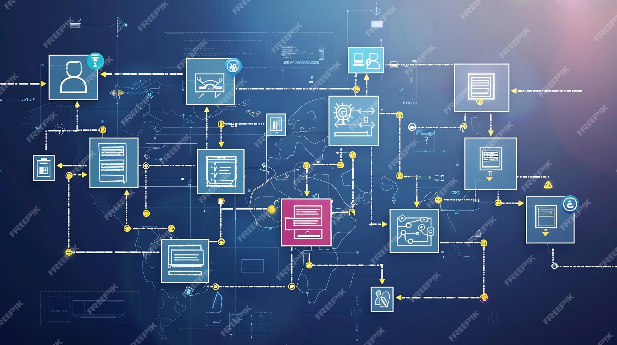 Premium Photo | Software development flowchart diagram showing ...