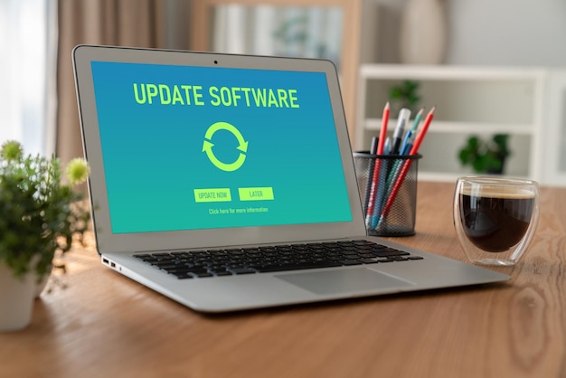 Photo software update on computer for modish version of device software upgrade